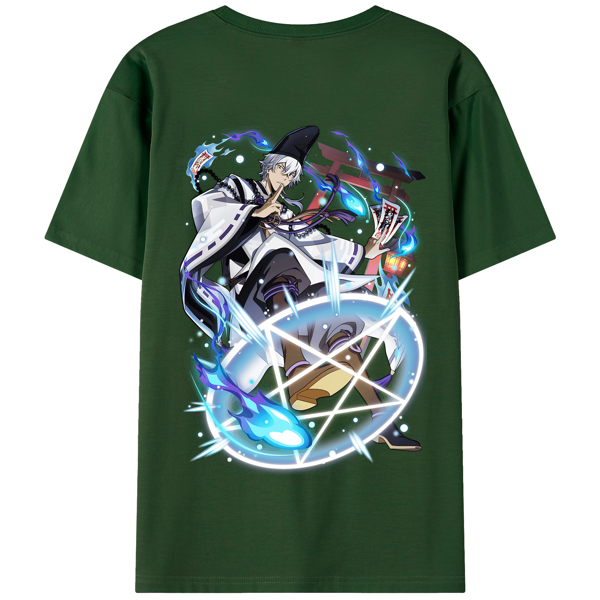 （画像用） 文豪ストレイドッグス Bungo Stray Dogs 綿100％半袖Tシャツ（背面プリント）